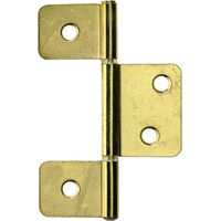 Hettich Lamellentürscharnier Stahl, vermessingt, 29 x 88 mm, 1 Stück Lamellentürscharnier