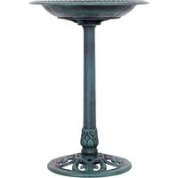 Bano para pajaros bano para pajaros independiente con soporte bebedero para pajaros 50 x 72 cm verde