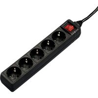 Hama 00137267 Steckdosenleiste Schwarz Schutzkontakt 1 St.