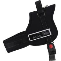 Bretelles pour chien noir, taille S