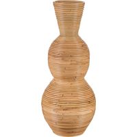 Vaso decorativo in rattan intrecciato 70 cm stile boho rustico naturale Symi