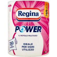 Regina Power Carta Asciugatutto Multiuso Bianco 1 Rotolo 250 Strappi
