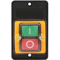 Commutateur à Bouton Poussoir, AC220V / 380V 10A Bouton Poussoir Étanche Interrupteur Sécurité Interrupteur à Bouton-Poussoir ON/OFF pour Machines Textiles d\'Équipement Mécanique