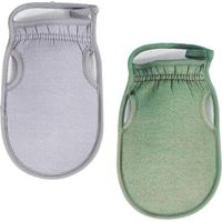 Lot de 2 Gant Exfoliant Corps, pour Gommage Corps et Exfoliant Visage, Femme et Homme Gant pour Nettoie et Purifie La Peau