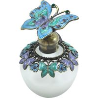 Signes Grimalt Botella Decoracion Botella De Perfume Mariposa Miniaturas Azul 5x5x8cm 35937