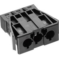 Adels-Contact 168763 Netz-Steckverbinder AC Stecker, Einbau vertikal Gesamtpolzahl: 2 + PE 16 A Schw