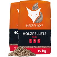 Heizfuxx Red ENplus A1 Holzpellets Hartholz 15kg x 2 Sack 30kg