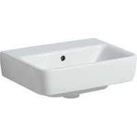 Geberit Renova Plan, lavabo con enjuague manual, 45x34 cm, sin