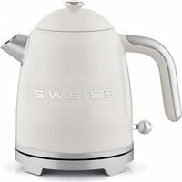 Bouilloire vintage - SWEISS - KTS8 - 1000 W - 1 L - Socle 360° - Beige