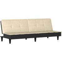 Canapé Sofa-lit crème tissu