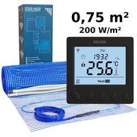 Kit de calefacción por suelo radiante 0,75 m², 200 W/m² + W390 termostato Wi-Fi programable