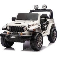 Macchina Elettrica per Bambini Jeep Wrangler Rubicon 12V con Telecomando Bianco