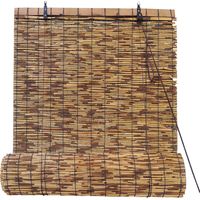 Estor Enrollable 120X200CM Compuesto 100% Bambú Natural Cortina Para Ventana o Puerta Persiana Madera Marron