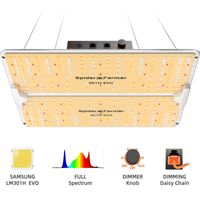 Spider Farmer SF2000Pro - Lámpara LED de cultivo con regulador de intensidad, espectro completo, Samsung LM301H EVO - Plantas de interior