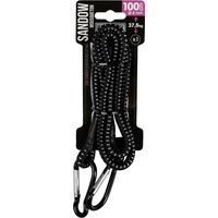 TURBOCAR - BEFESTIGUNG SPANNER, SEILE FÜR ZELT - SPANNER KARABINER 100CM, ELASTISCHE SPANNUNG MIT HAKEN 1M - BAND MIT