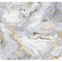 Komar Fresco panorámico piedra gris y oro 280 x 300 cm