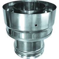 Kupplungsmuffe aus Edelstahl 316l mit Flex-Coib Antikondensationseinladung d.150