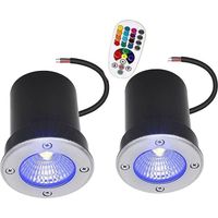 2 spots LED extérieur encastrables extérieurs 6 lampadaire encastrable