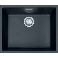 Franke – Évier en tectonite SID 110-50 53x44 cm – Couleur noire – Sous-meuble à partir de 600 mm – Montage par le bas