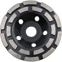 Disques de meulage diamantés à double rangée de 125 mm pour le béton et la peinture, l'époxy, le mastic, l'enlèvement de revêtement