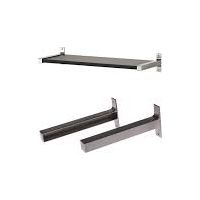 Consoles latérales pour étagères Plum'In - fintion nickelé mat - blister de 2 - SYSTEM PLUM