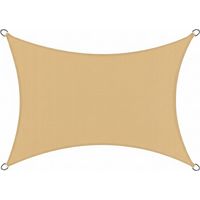 Sonnensegel rechteckig 3x4m SolVision HS9, Sand