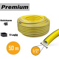 Premium Gartenschlauch Wasserschlauch 1/2 Zoll 50 m knickfrei verdrehsicher