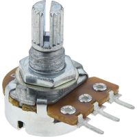 Potentiomètre logarithmique 10k arbre métallique court R16148-1a-2-a10k