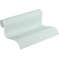Papier peint uni bleu vert clair Tapisserie intissée idéale pour salle de bains Papier peint aspect textile pour chambre d'enfant