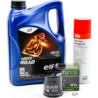 Kit Entretien Vidange Standard pour YAMAHA XV 1700 de 2003 à 2005 - ELF MOTO 4 ROAD 10w40 4L