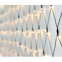 LED Lichternetz 1,5 m mit 100 LED in warm weiß - Batterie betrieben - Garten Deko Lichervorgang