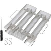 Generatore di fumo anticalcare in acciaio inox per affumicatoio, generatore di fumo freddo, affumicatore per alimenti (22,5 x 17,5 x 4,5 cm)