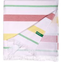 Benetton Toallas de playa HAMMAN 80X165CM 350GSM 100% ALGODON ROSA, AMARILLO Y VERDE