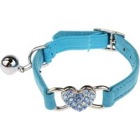 1 paquet collier de chat réglable avec collier en diamant, collier pour petit chien avec collier en diamant, cloche, accessoires pour animaux de compagnie mignons