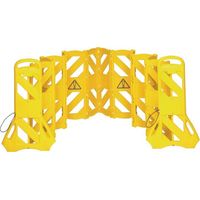 Rubbermaid barrière ( 9001477000 ) polyéthylène jaune mobile, 16 pcs.