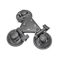 Support ventouse Brodit 215675 triple ventouse plaque AMPS