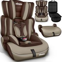 KIDUKU Silla de coche, crece con el niño, 9 kg-36 kg (1-12 años), Grupo 1/2/3