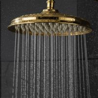 Douche Plafonnier PaulGurkes Or Rétro Nostalgique 25cm