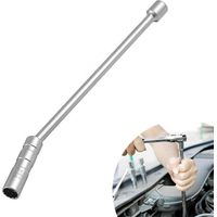 Chiave a bussola per candele da 14 mm, chiave a bussola per candele magnetica girevole a 360°, chiave a bussola per candele da 14 mm, chiave a bussola per candele