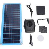 Ortviai Chauffage Solaire pour Abri Animal et Voiture – Panneau Solaire Monocristallin 30 W, Réglable, Compact