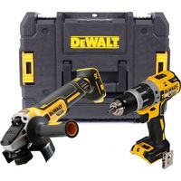 Dewalt DCK2080 18v XR Brushless Kit DCD796 Combi Drill DCG405 Grinder Bare TSTAK