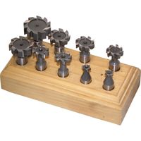 Set of 9 cutters for metal milling keys Holzmann tnf9tlg