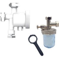 Kit de caldera ahorradora de espacio micromag8 polímero blanco