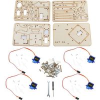 4 DOF Wood Robotic Mechanical Arm sg90 Servo for Arduino Raspberry Pi SNAM1500
