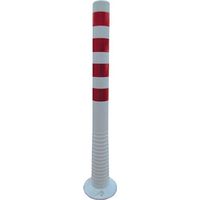 Palo di blocco PU bianco/rosso Ø 80 mm 12231 UV