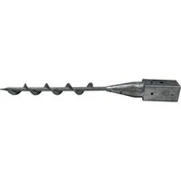 Winox – Ancre-support pour poteau 9x9 cm – Acier galvanisé – Fixation par 8 trous Ø 10 mm – Dimensions extérieures 95x95x600 mm