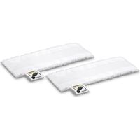 Mikrofaser-Bodendüsenabdeckungen für Kärcher SC-Dampfreiniger mit Klettsystem und Fußlasche, 2er-Pack-Crezuo