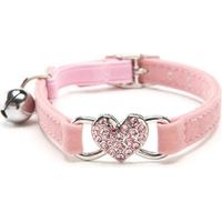 Collier de sécurité pour chat avec sangle élastique, collier pour chaton et petit chien avec grelot