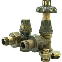 Kit de válvula termostática con manija tipo flor para radiador de hierro fundido