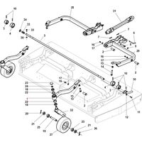 Original Gianni Ferrari 01.50.01.0420 Rasentraktor-Trolleyarm